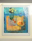'Symphony in Blue', a limited edition print, still life study, 99/ by Barbara Stewart, print, sold Feb 2020