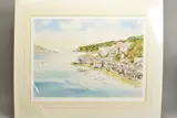 'Fowey From Boddinick', a limited edition print of a Cornish by John Chisnall, print, sold Feb 2020