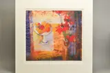 'Poppies and Satsumas', a limited edition still life print, 37/ by Barbara Stewart, print, sold Feb 2020