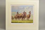 'Turning For Home', a limited edition print of Horses Racing, 92/500, by Graham Isom, print, sold Feb 2020