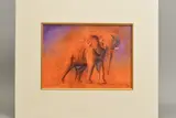 'Victoria', a limited edition print of an Elephant, 195/250, signed by Justin Tew, print, sold Feb 2020