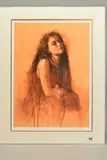 'Muse II', a limited edition print of a young woman, 114/250, by Mark Spain, print, sold Feb 2020