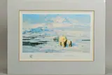'Ice Wilderness', a limited edition print of Polar Bears, signed by David Shepherd, print, sold Feb 2020