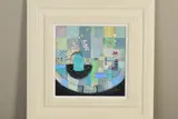 JUST US' a still life table setting by Emma S Davis, mixed media on board, sold Feb 2020