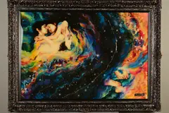Romeo and julet by Kerry Darlington, oil, sold Feb 2020