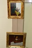 BOOKS AND WINE' still life by Mike Woods, oil on canvas, sold Feb 2020