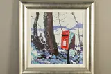 SNOWY POSTBOX' a limited edition hand embellished print 28/95 by Timmy Mallett, print, sold Feb 2020