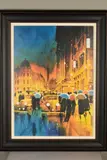 THEATRICAL PAVEMENTS' a limited edition print 6/25, a night time landscape by Peter J. Rodgers, print, sold Feb 2020