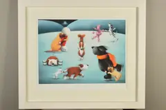 Dancing on ice by Doug Hyde, print, sold Feb 2020