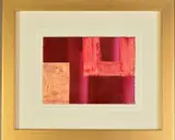 An abstract mixed media study on paper by Linda Charles, mixed media, sold Jan 2020