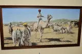 Pushkar fair, rajasthan, india by Tom Bower, 1984, acrylic on canvas, sold Jan 2020