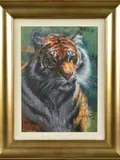 TIGER IN THE SUN' a limited edition print on board 4/195 by Rolf Harris, print on board, sold Jan 2020