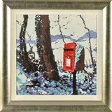SNOWY POSTBOX' a limited edition print 12/195 by Timmy Mallett, print, sold Jan 2020