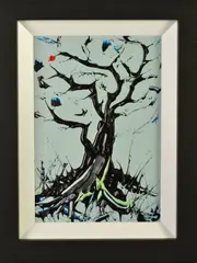 ANCIENT KNOWLEDGE I' a limited edition print of a tree 37/195 by Duncan Macgregor Dmac, print, sold Jan 2020