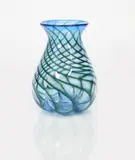 A bulbous stripy vase by Steven Newell, sculpture, offered Dec 2018