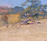 Remarkable tree Australia SignedOil by Bob Brown Neac, Oil on canvas board, sold Dec 2018