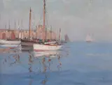 Untitled by Arthur James Wetherall Burgess, Oil on board, sold Dec 2018