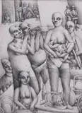 Untitled by Maurice Sumray, 1994, Pencil, sold Dec 2018