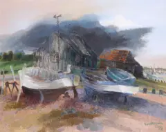 Untitled by Glyn Morgan, Oil on canvas, sold Dec 2018