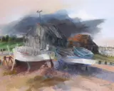 Untitled by Glyn Morgan, Oil on canvas, sold Dec 2018