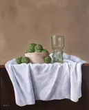 Untitled by Barbara Vanhove, Oil on board, sold Dec 2018