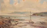 Antrim Coast Ballycastle IrelandSigned also by Frank Fitzsimmons, Oil on canvas board, sold Dec 2018