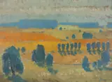 Hampstead Marshall BerkshireSignedOil on canvas30 by Robin Darwin, Oil on canvas, sold Dec 2018
