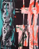 In the First GardenSigned titled and dated 2007 versoOil and acrylic by Maurice Cockrill, 2007, Oil and acrylic on canvas unframed, sold Dec 2018