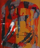 November rain 1997Signed and titled versoOil and acrylic on canvas60 by Maurice Cockrill, Oil and acrylic on canvas, sold Dec 2018