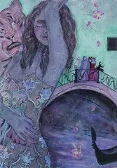 Rio di San CristoforoSigned also by Linda Sutton, Mixed media on board, offered Dec 2018