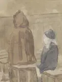 Untitled by Gwen John, Pencil and watercolour, sold Dec 2018