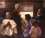 Untitled by Harold Knight, Oil on canvas, offered Dec 2018