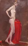 Studies of female nudesFive all by Margaret Maitland Howard, oil on canvas, sold Dec 2018