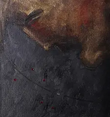 Sower of the SystemsSigned titled and dated June 04 versoOil by Derek Jarman, Oil on canvas with embellishments, sold Dec 2018