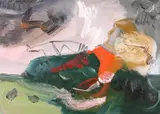 Old Cutting; Untitled A pair both signed inscribed and dated 1990 verso Both oil on canvas Each 26 x 35cm Provenance: Bernard Jacobson Ltd by Maurice Cockrill, 1990, oil on canvas, sold Dec 2018