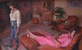 Untitled by Julian Bell, 1983, Oil on canvas, sold Dec 2018
