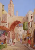 Old Tangier; Cairo Two one signed Both watercolour with bodycolour Both 35.5 x 25cm (2) Lots 104 to 172 by James McGavin Greig, watercolour, sold Dec 2018