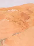 Sunbaked hills of PalestineTwo the first signedBoth by Gertrude Hadenfeldt, watercolour, sold Dec 2018