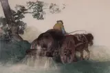 Untitled by Edmund Blampied, 1928, Watercolour, sold Dec 2018