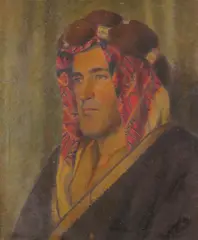 Portrait of T by Charles Frederick Tunnicliffe, Oil on canvas, sold Dec 2018