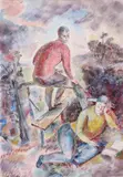 Untitled by Michael Rothenstein, 1941, Pen ink and watercolour, sold Dec 2018