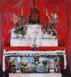 Madonna of MonserratSigned also by John Brown, 2001, Oil on panel, sold Dec 2018