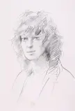 Portrait studies of a man and two girlsThree all by Robert O. Lenkiewicz, pencil, offered Dec 2018