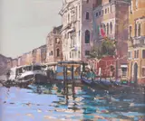 Untitled by David Sawyer, Oil on board, sold Dec 2018