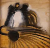 Landscape: the gate of lifeSigned and dated 1963 also by Cecil Collins, 1963, Oil on board, sold Dec 2018