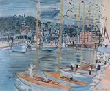 Deauville BasinSigned in the printLithograph Published by Louvre by Raoul Dufy, Lithograph Published by Louvre Galleries London, sold Dec 2018