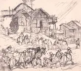 War scenesFive three by Frank Brangwyn, print (other), offered Dec 2018