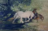 Untitled by Edmund Blampied, 1934, Mixed media, sold Dec 2018