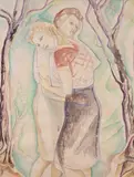 Untitled by Marie Vorobieff, Watercolour over pencil, offered Dec 2018