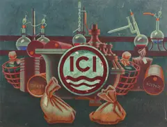 Aspects of Industry Introduction ICI SymbolGouache unframed40 by Edward Wadsworth, Gouache unframed, sold Dec 2018